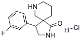 4-(3-Fluorophenyl)-2,7-diazaspiro[4.5]decan-1-one hydrochloride 结构式