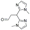 3,3-BIS-(1-METHYLIMIDAZOL-2-YL)PROPIONALDEHYDE 结构式