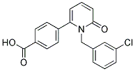 4-[1-(3-CHLOROBENZYL)-6-OXO-1,6-DIHYDROPYRIDIN-2-YL]BENZOIC ACID 结构式
