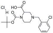 4-(2-CHLORO-BENZYL)-PIPERAZINE-1,2-DICARBOXYLIC ACID 1-TERT-BUTYL ESTER HYDROCHLORIDE 结构式