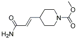 4-((E)-2-CARBAMOYL-VINYL)-PIPERIDINE-1-CARBOXYLIC ACID METHYL ESTER 结构式