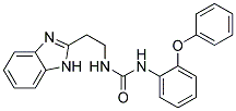 N-[2-(1H-BENZIMIDAZOL-2-YL)ETHYL]-N'-(2-PHENOXYPHENYL)UREA 结构式