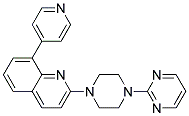 8-PYRIDIN-4-YL-2-(4-PYRIMIDIN-2-YLPIPERAZIN-1-YL)QUINOLINE 结构式