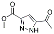 METHYL 5-ACETYL-1H-PYRAZOLE-3-CARBOXYLATE 结构式