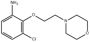 3-CHLORO-2-[2-(4-MORPHOLINYL)ETHOXY]PHENYLAMINE 结构式