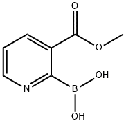 3-Methoxycarbonylpyridine-2-boronic acid 结构式