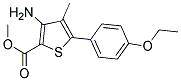 METHYL 3-AMINO-4-METHYL-5-(4-ETHOXYPHENYL)THIOPHENE-2-CARBOXYLATE 结构式