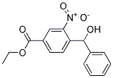 4-(Hydroxy-phenyl-methyl)-3-nitro-benzoic acid ethyl ester 结构式
