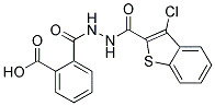2-[N'-(3-CHLORO-BENZO[B]THIOPHENE-2-CARBONYL)-HYDRAZINOCARBONYL]-BENZOIC ACID 结构式