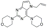 5-ALLYL-2,4-DI-MORPHOLIN-4-YL-5H-PYRROLO[3,2-D]PYRIMIDINE 结构式