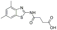 4-((4,6-DIMETHYL-1,3-BENZOTHIAZOL-2-YL)AMINO)-4-OXOBUTANOIC ACID 结构式