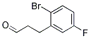 3-(2-BROMO-5-FLUORO-PHENYL)-PROPIONALDEHYDE 结构式