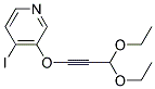 3-(3,3-DIETHOXY-PROP-1-YNYLOXY)-4-IODO-PYRIDINE 结构式