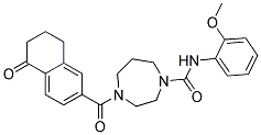 N-(2-METHOXYPHENYL)-4-[(5-OXO-5,6,7,8-TETRAHYDRONAPHTHALEN-2-YL)CARBONYL]-1,4-DIAZEPANE-1-CARBOXAMIDE 结构式