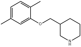 3-[(2,5-DIMETHYLPHENOXY)METHYL]PIPERIDINE 结构式