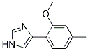 4-(2-METHOXY-4-METHYL-PHENYL)-1H-IMIDAZOLE 结构式