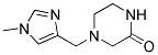 4-(1-METHYLIMIDAZOL-4-YLMETHYL)PIPERAZIN-2-ONE 结构式