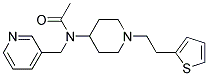 N-(PYRIDIN-3-YLMETHYL)-N-(1-[2-(2-THIENYL)ETHYL]PIPERIDIN-4-YL)ACETAMIDE 结构式