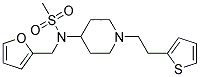 N-(2-FURYLMETHYL)-N-(1-[2-(2-THIENYL)ETHYL]PIPERIDIN-4-YL)METHANESULFONAMIDE 结构式