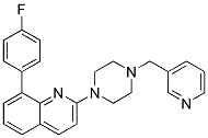 8-(4-FLUOROPHENYL)-2-[4-(PYRIDIN-3-YLMETHYL)PIPERAZIN-1-YL]QUINOLINE 结构式