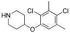 4-(2,4-Dichloro-3,5-dimethylphenoxy)piperidine 结构式