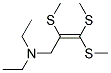 DIETHYL-(2,3,3-TRIS-METHYLSULFANYL-ALLYL)-AMINE 结构式