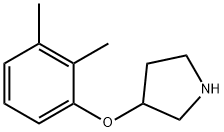 3-(2,3-二甲基苯氧基)吡咯烷 结构式