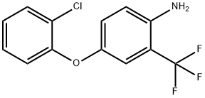 4-(2-CHLOROPHENOXY)-2-(TRIFLUOROMETHYL)ANILINE 结构式