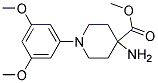 METHYL 4-AMINO-1-(3,5-DIMETHOXYPHENYL)PIPERIDINE-4-CARBOXYLATE 结构式