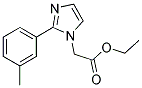 (2-M-TOLYL-IMIDAZOL-1-YL)-ACETIC ACID ETHYL ESTER 结构式