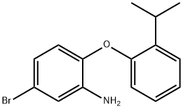 5-BROMO-2-(2-ISOPROPYLPHENOXY)ANILINE 结构式
