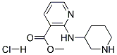 2-(PIPERIDIN-3-YLAMINO)-NICOTINIC ACID METHYL ESTER HYDROCHLORIDE 结构式