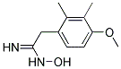 N-HYDROXY-2-(4-METHOXY-2,3-DIMETHYL-PHENYL)-ACETAMIDINE 结构式