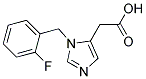 [3-(2-FLUORO-BENZYL)-3H-IMIDAZOL-4-YL]-ACETIC ACID 结构式