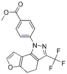 METHYL 4-[3-(TRIFLUOROMETHYL)-4,5-DIHYDRO-1H-FURO[2,3-G]INDAZOL-1-YL]BENZOATE 结构式