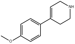 4-(4-METHOXY-PHENYL)-1,2,3,6-TETRAHYDRO-PYRIDINE 结构式