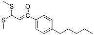 3,3-BIS-METHYLSULFANYL-1-(4-PENTYL-PHENYL)-PROPENONE 结构式