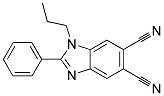 2-PHENYL-1-PROPYL-1H-BENZOIMIDAZOLE-5,6-DICARBONITRILE 结构式