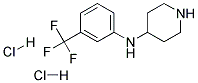 PIPERIDIN-4-YL-(3-TRIFLUOROMETHYL-PHENYL)-AMINE DIHYDROCHLORIDE 结构式