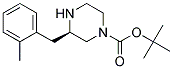 (R)-3-(2-Methyl-benzyl)-piperazine-1-carboxylic acid tert-butyl ester 结构式