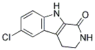 6-CHLORO-2,3,4,9-TETRAHYDRO-1H-BETA-CARBOLIN-1-ONE 结构式