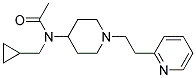 N-(Cyclopropylmethyl)-N-[1-(2-pyridin-2-ylethyl)piperidin-4-yl]acetamide 结构式