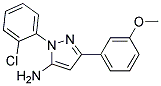 5-AMINO-1-(2-CHLOROPHENYL)-3-(3-METHOXYPHENYL)-1H-PYRAZOLE 结构式