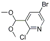 5-BROMO-2-CHLORO-3-DIMETHOXYMETHYL-PYRIDINE 结构式