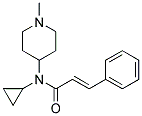 N-(Cyclopropyl)-N-(1-methylpiperidin-4-yl)-3-phenyl-(2E)-propenamide 结构式