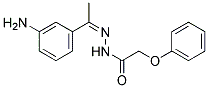 Phenoxy-acetic acid [1-(3-amino-phenyl)-ethylidene]-hydrazide 结构式