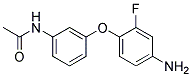 N-[3-(4-Amino-2-fluorophenoxy)phenyl]acetamide 结构式