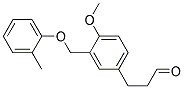 3-(4-METHOXY-3-O-TOLYLOXYMETHYL-PHENYL)-PROPIONALDEHYDE 结构式