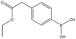 4-乙氧基羰基甲基苯硼酸 结构式