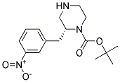 (R)-2-(3-NITRO-BENZYL)-PIPERAZINE-1-CARBOXYLIC ACID TERT-BUTYL ESTER 结构式